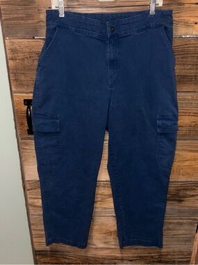 Style & Co. Navy Cargo Pants with Side Pockets